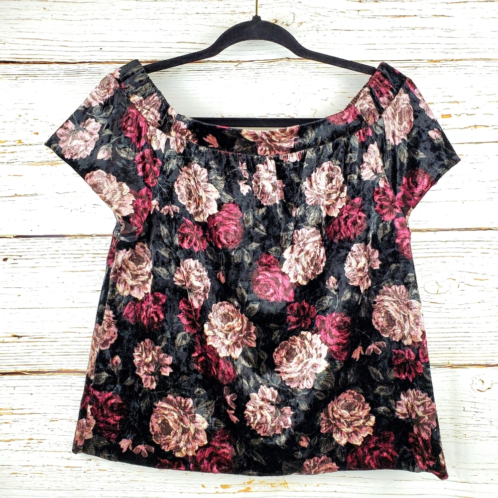 A Byer Floral Print Top